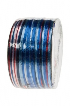 Geschenkband 10m Raffia Pearl Multi H blau, dunkelblau, marineblau, rot, weiss
